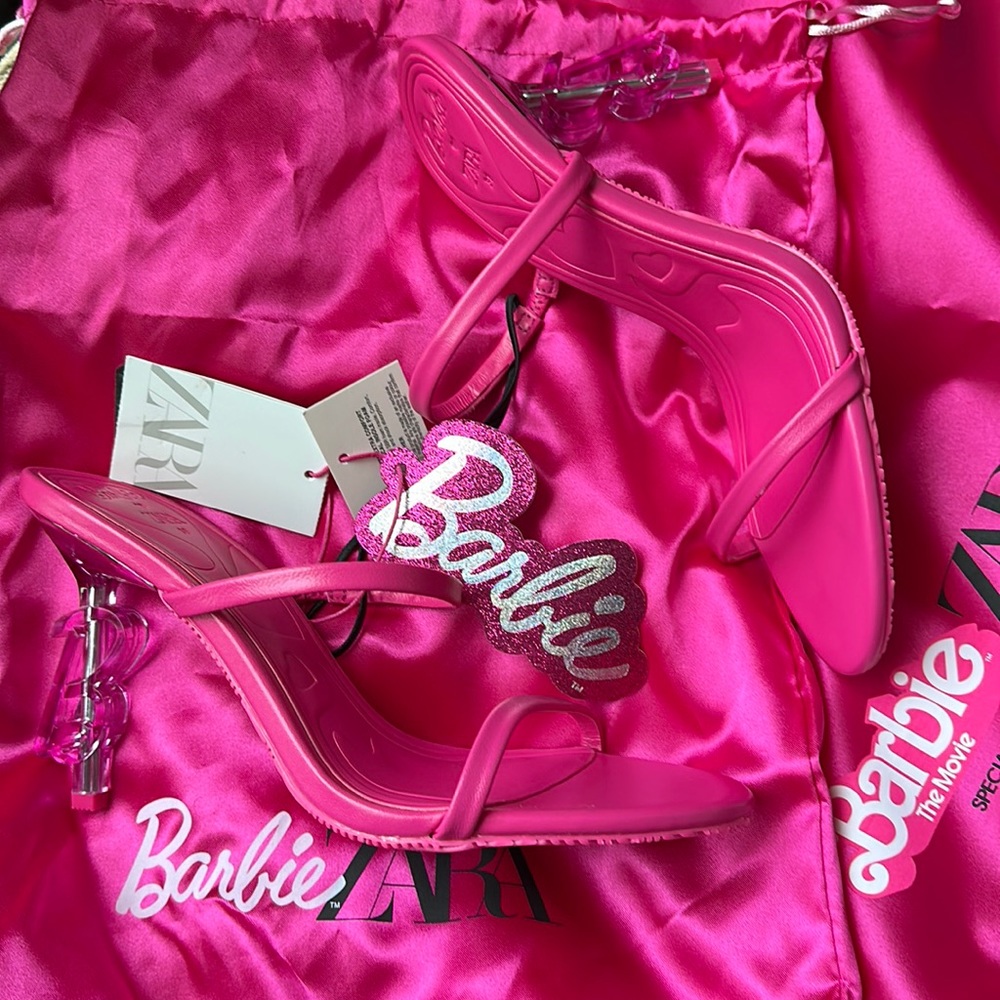 Pink Zara x Barbie The Movie, Heels.